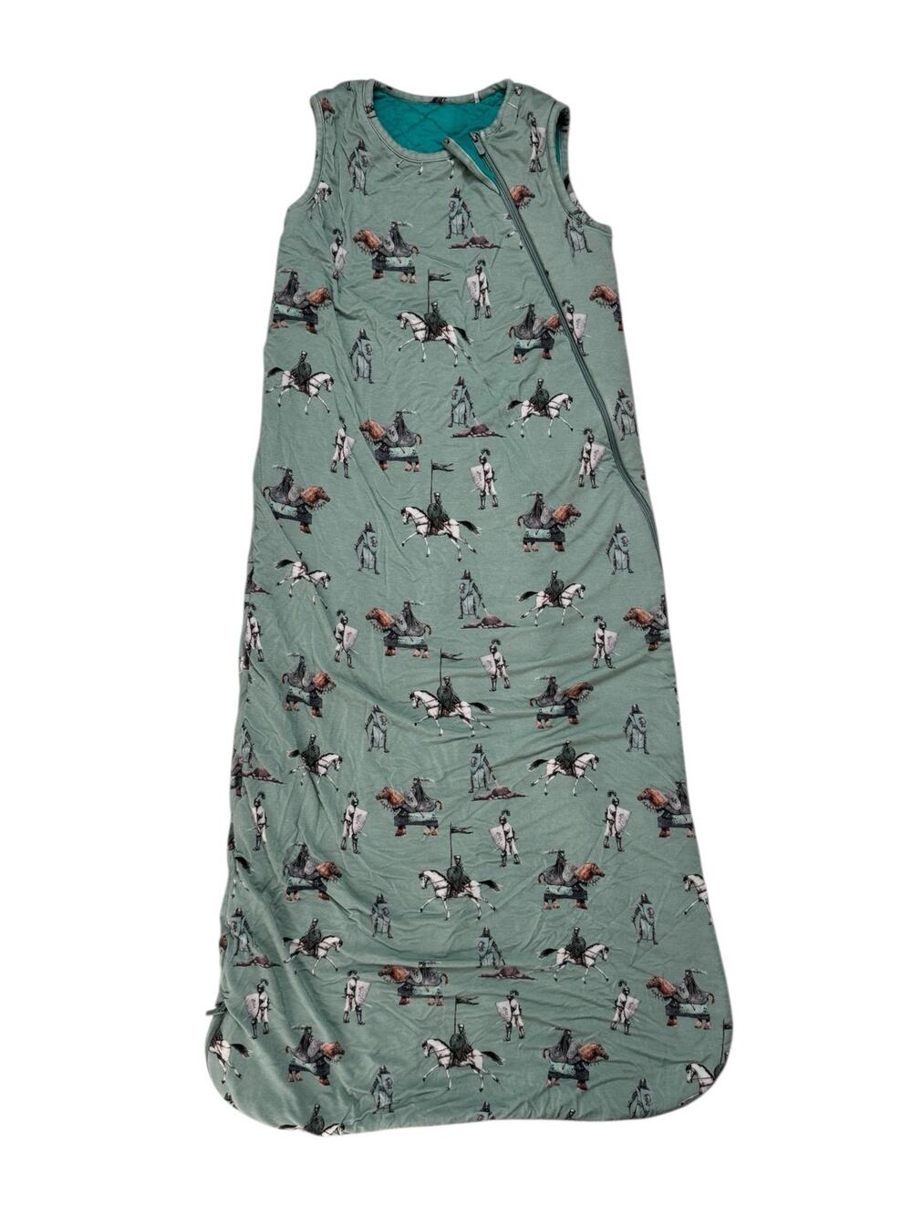 POSH PEANUT Medieval Knights Green Sleep Bag Sack Size 18-36 months 2.5 TOG